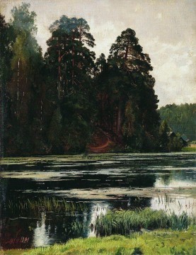 イワン・イワノビッチ・シーシキン Painting - 池 1881 古典的な風景 Ivan Ivanovich